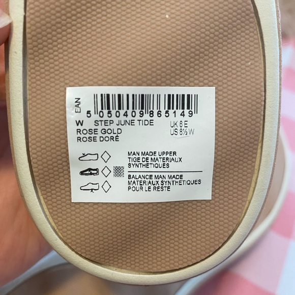 Cloudsteppers by Clarks June Tide sandals in Rose Gold 8.5W - Picture 5 of 5